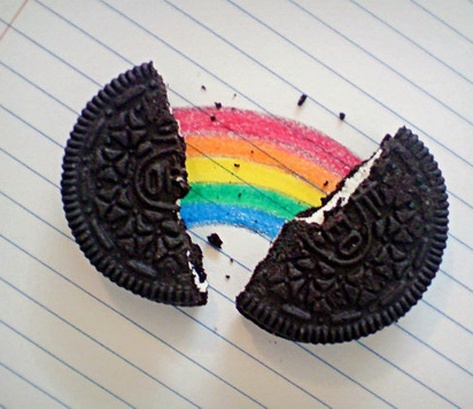 巧克力饼干 彩虹