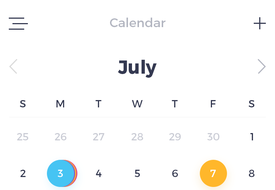 app日历界面